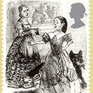 Old Jane Eyre inspired stamp image