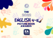 Colourful finger print image for the 2022 English 4-11 Picture book awards
